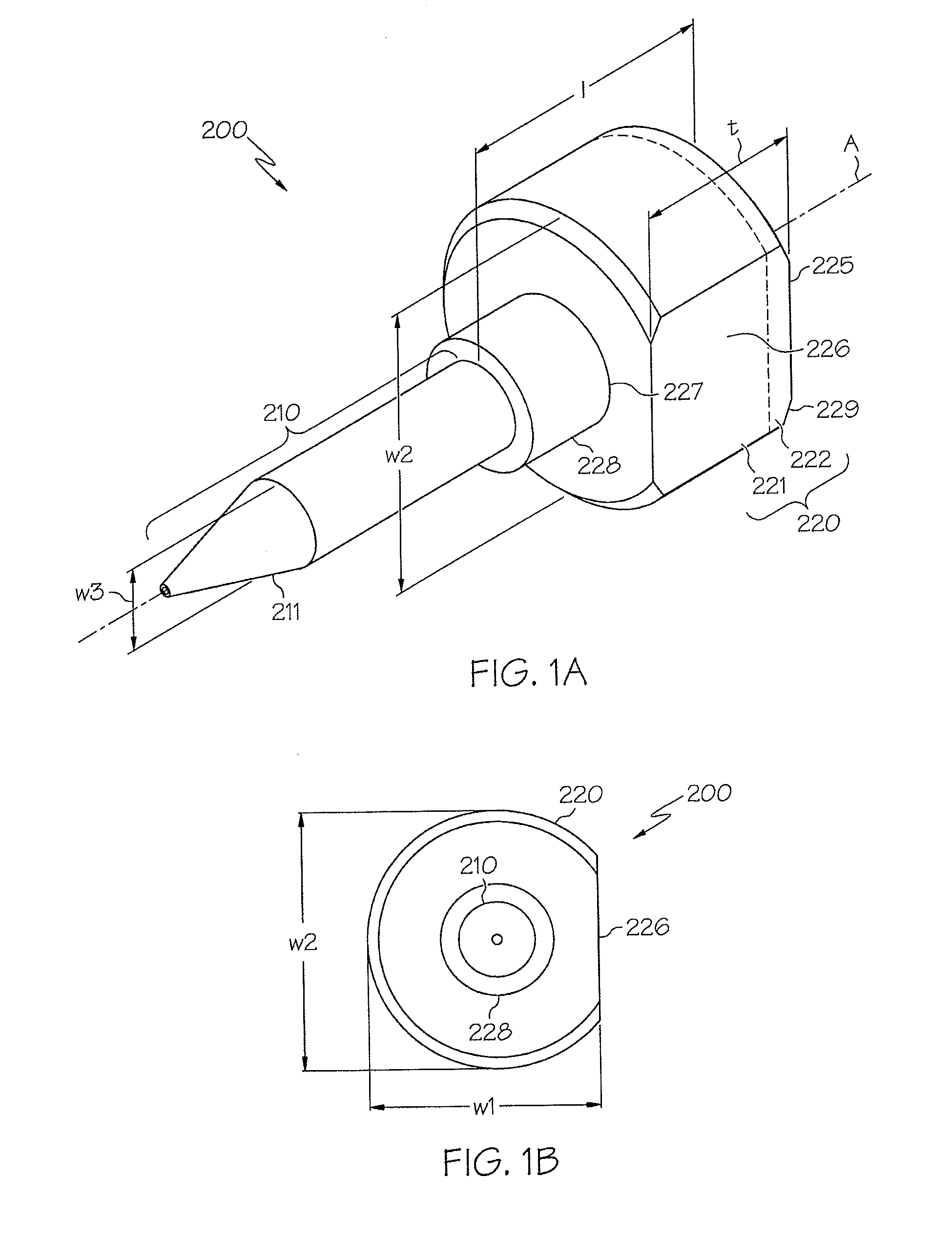 Material dispense tips and methods for forming the same