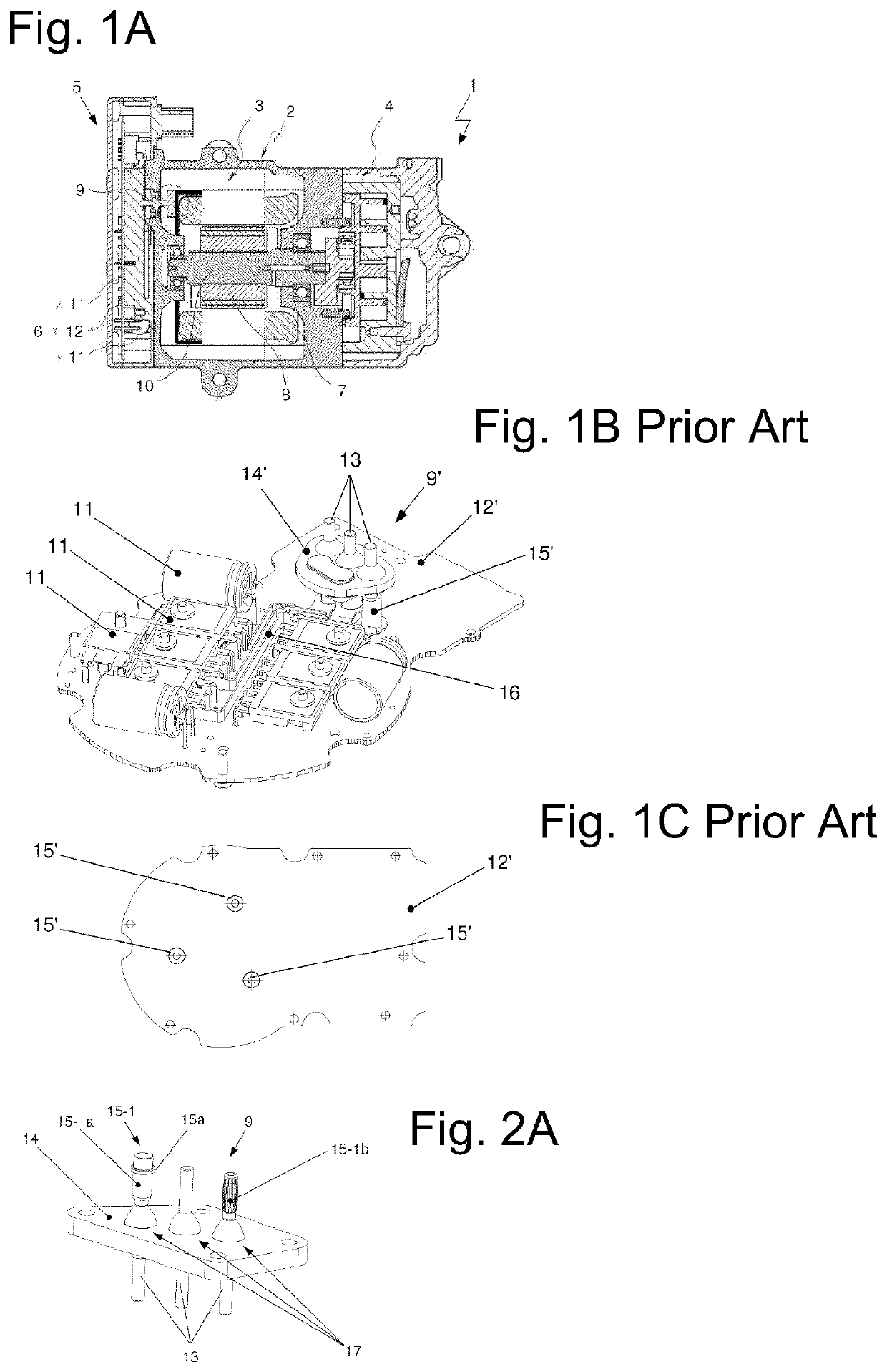 Arrangement for connecting electrical connections for a device used to drive a compressor, and device used to drive a compressor