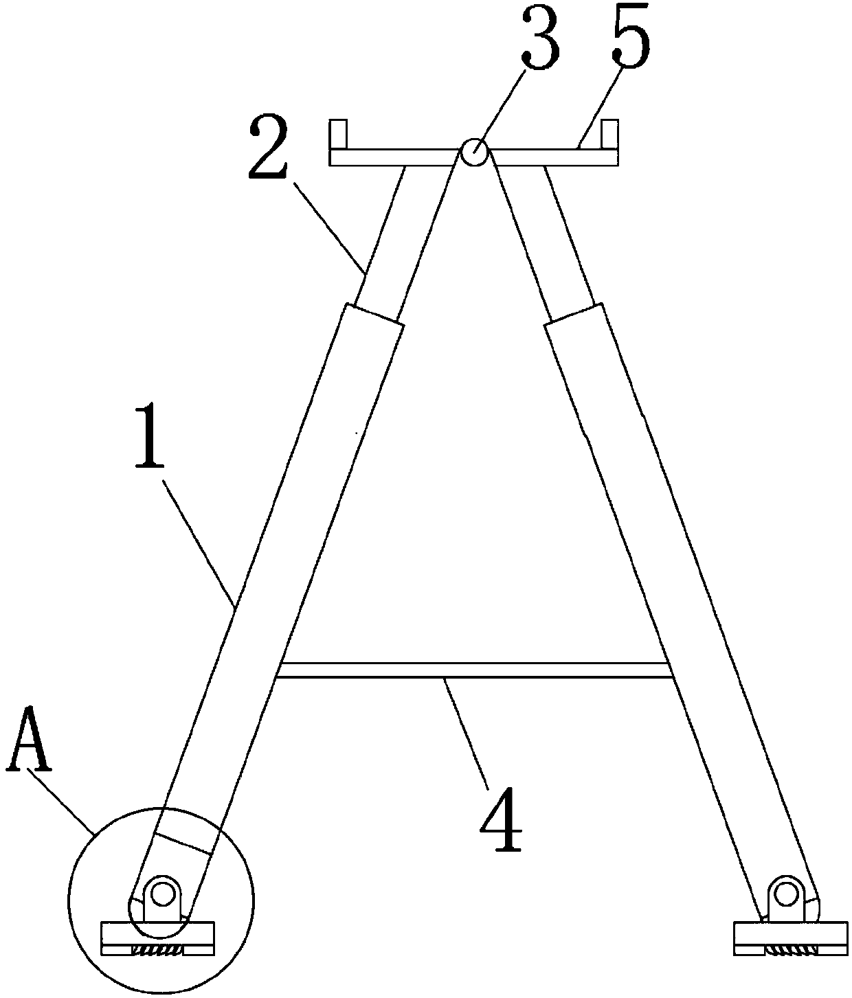 Portable ladder type insulating platform