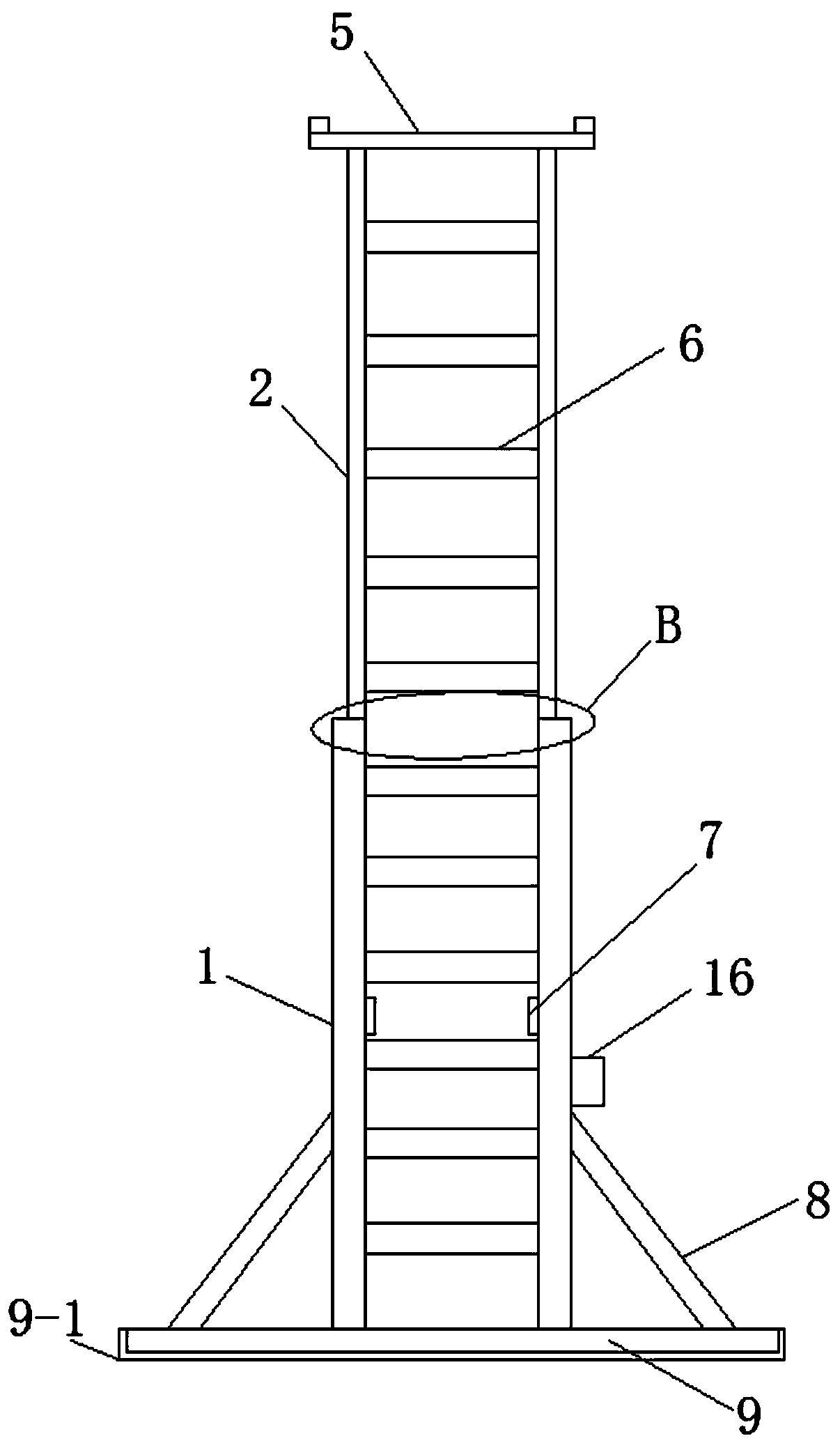 Portable ladder type insulating platform