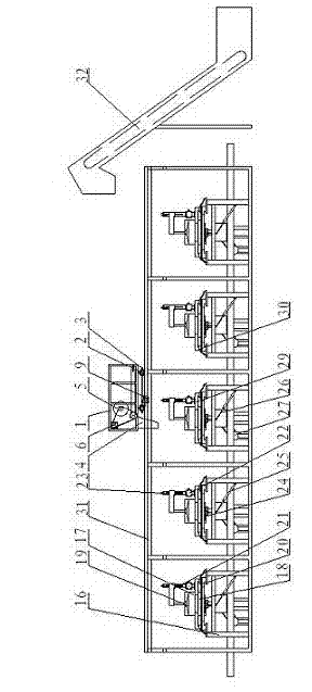 Automatic feeding device and kneading device for tea leaves