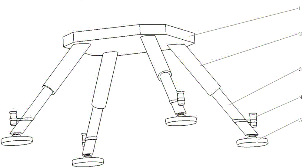 An Unmanned Lunar Ascension Launch Base Stabilizer Applicable to Complicated Working Conditions