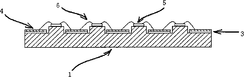Packaging substrate structure for LED and production method thereof