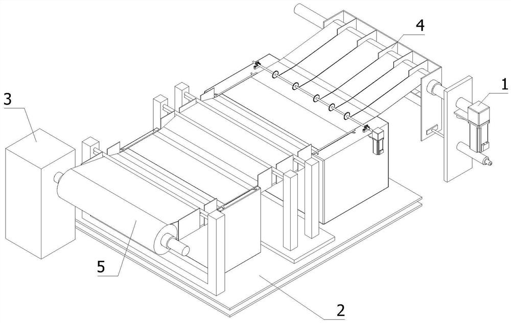 Anti-shaking device for iron core raw material discharging