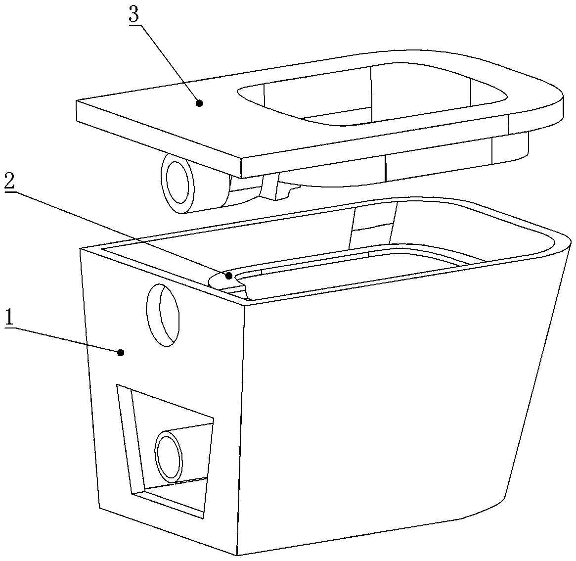 Toilet bowl seat ring and split type formation method thereof