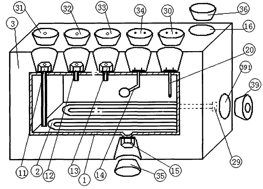 Anti-freezing oil tank and heating mode