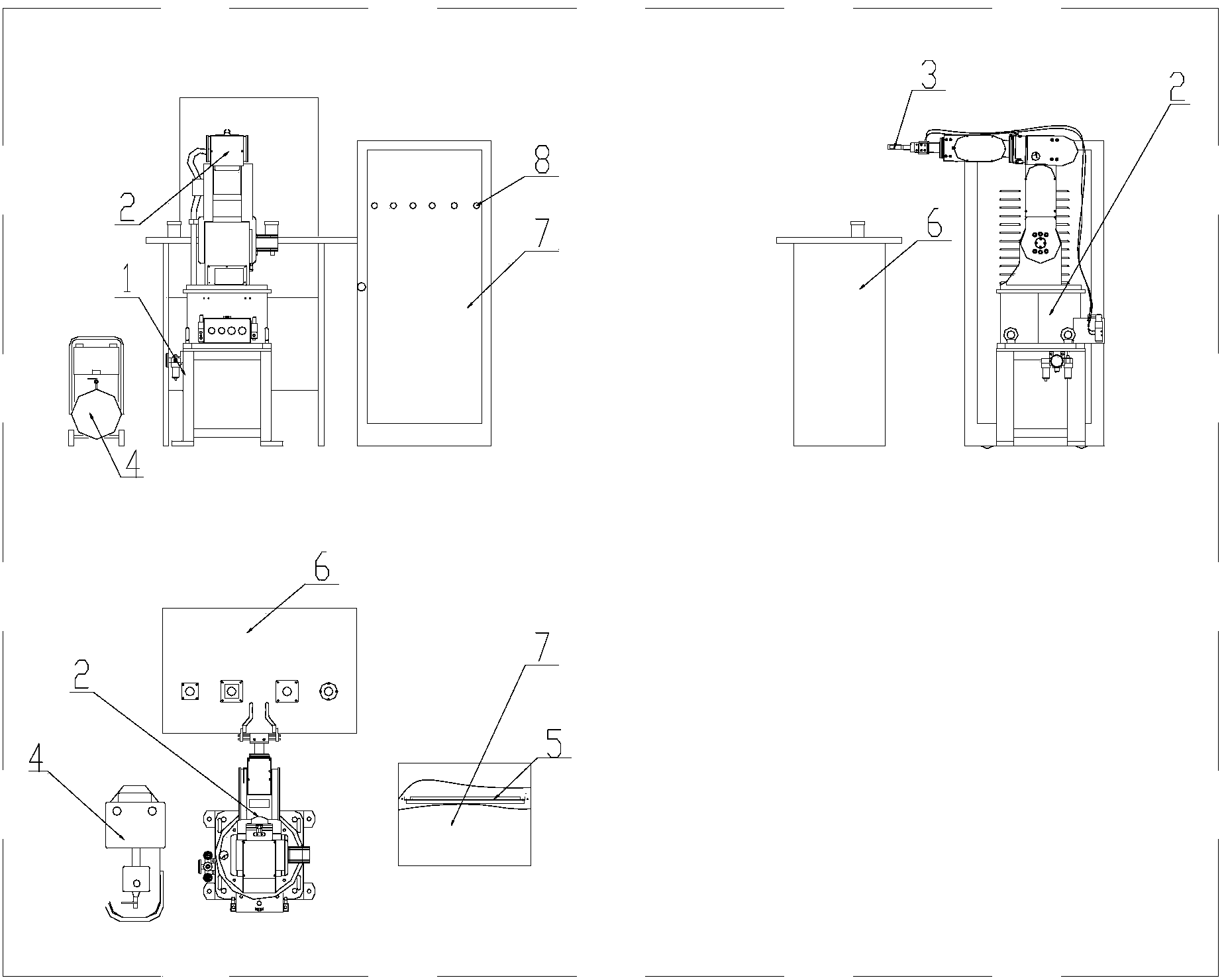 Six-degree-of-freedom medium serial teaching robot