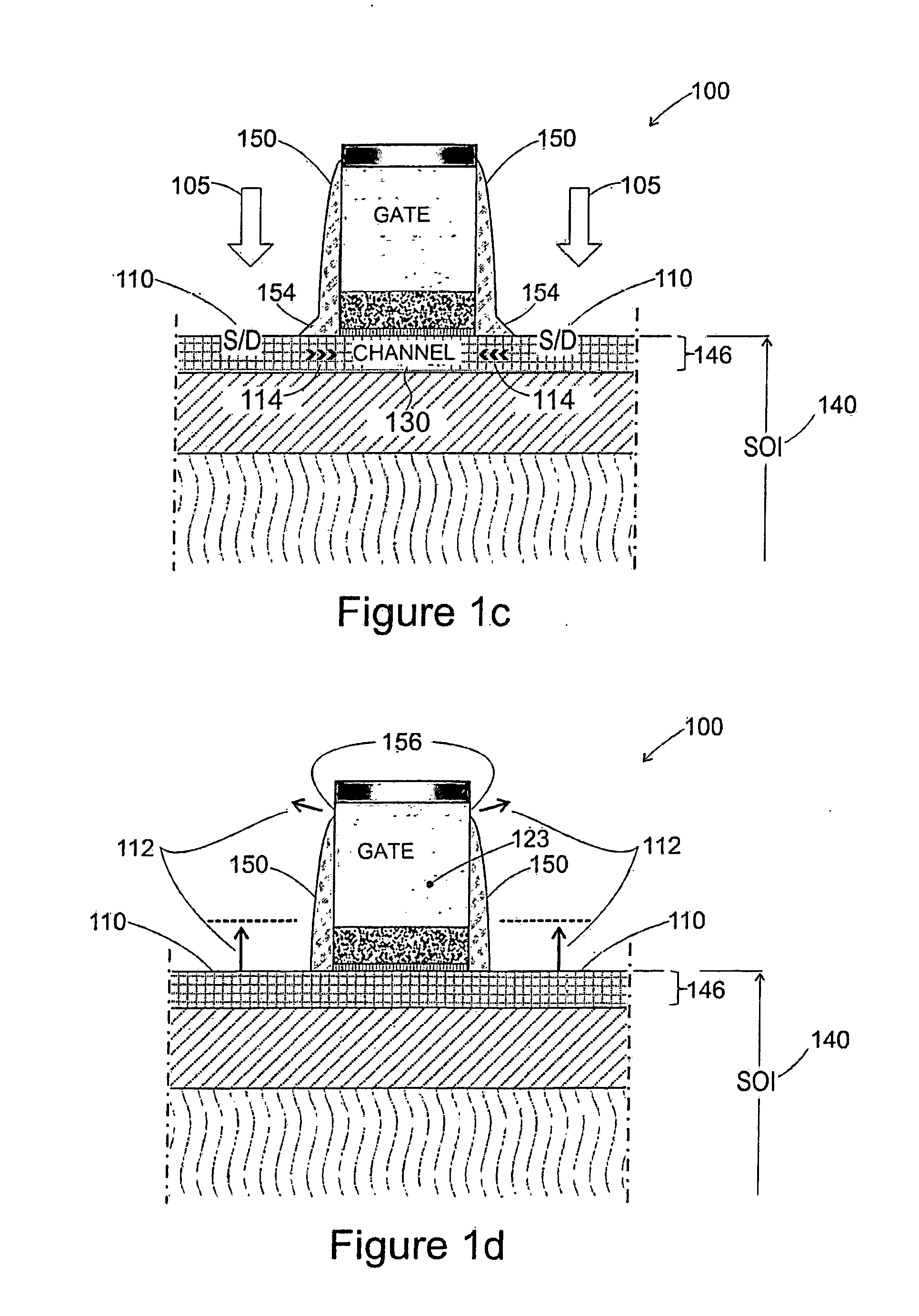 Method for forming spacers for a transistor gate
