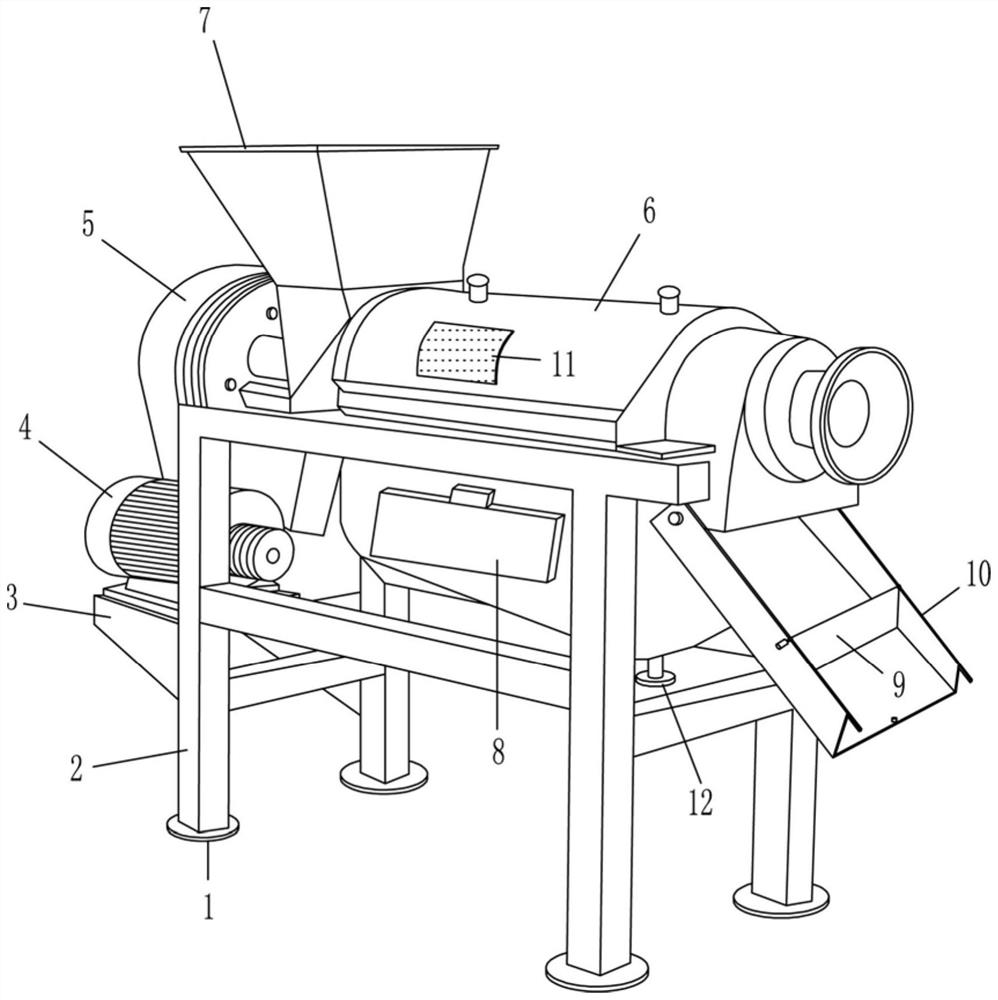 Anti-freezing spiral juice squeezer used for juice production