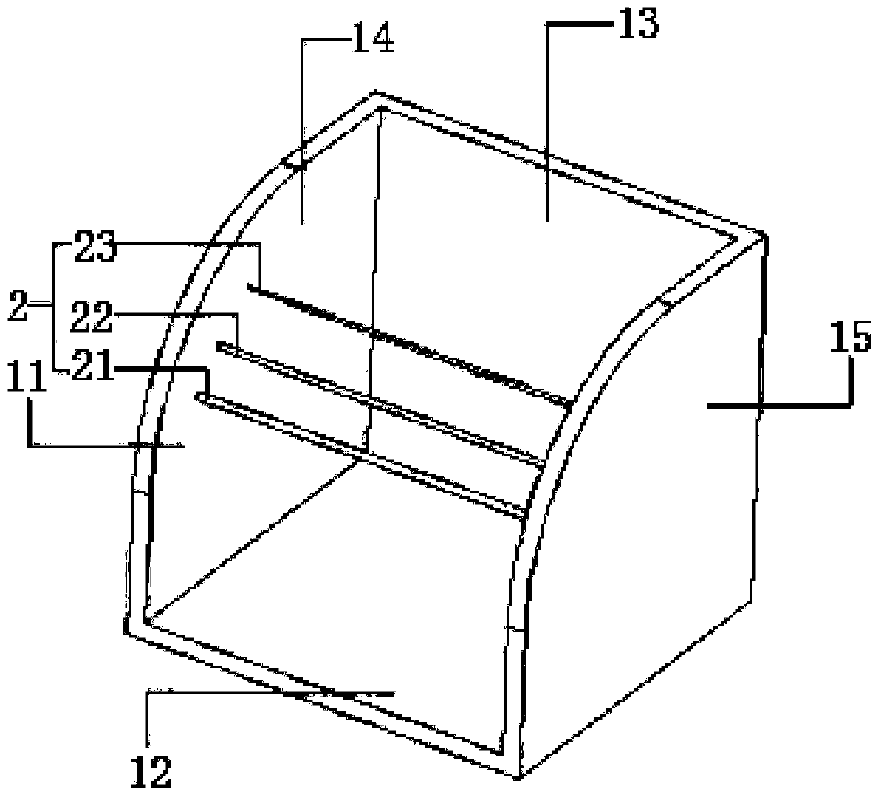 Testing device and method of adhesive force of lithium ion battery pole piece