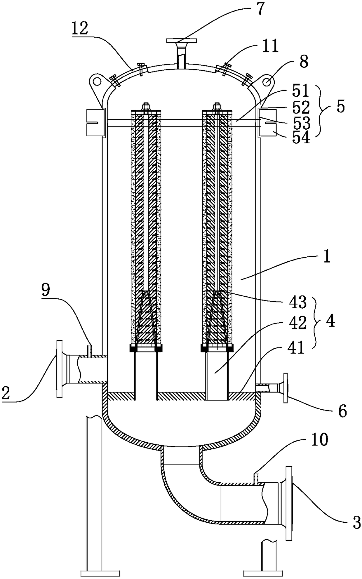 Dry gas filter