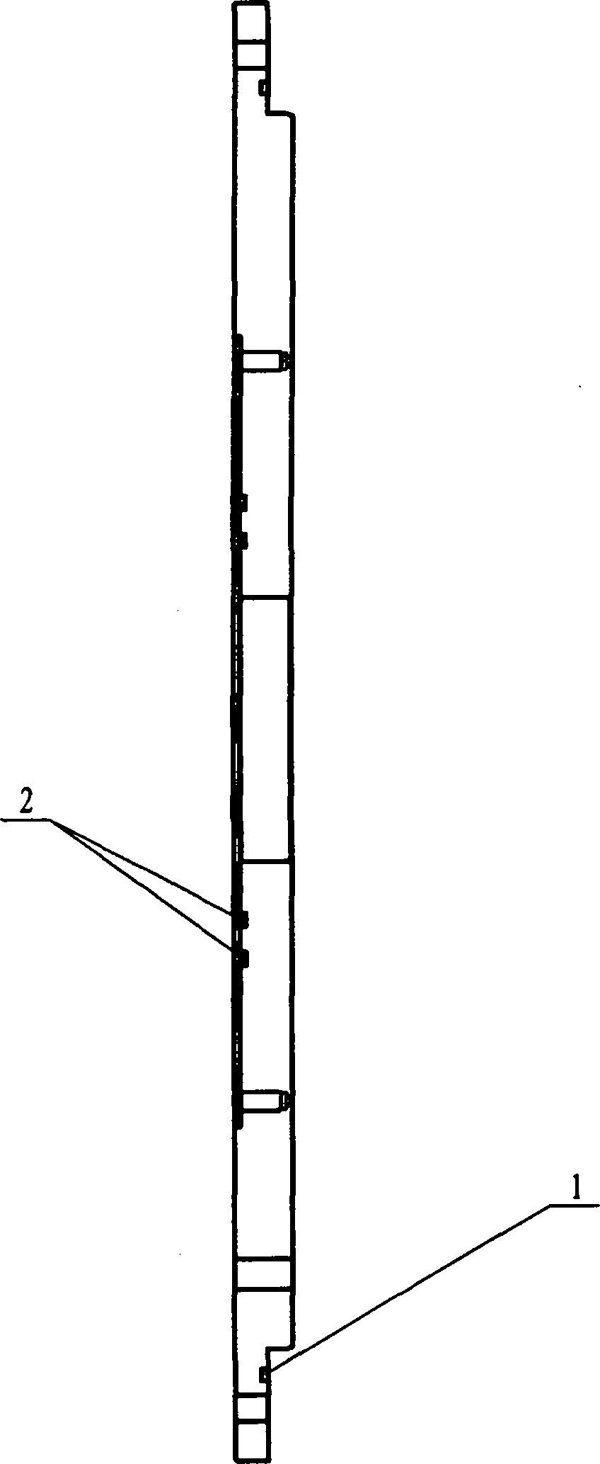 Upper cover plate sealing device of full automatic sewage removing machine