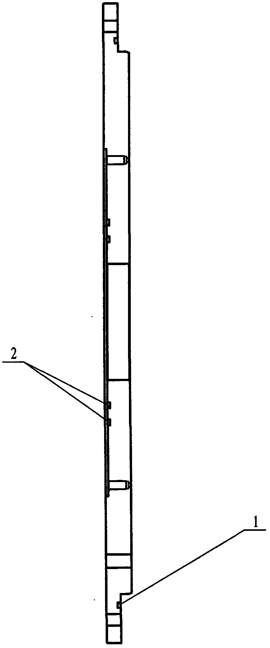 Upper cover plate sealing device of full automatic sewage removing machine