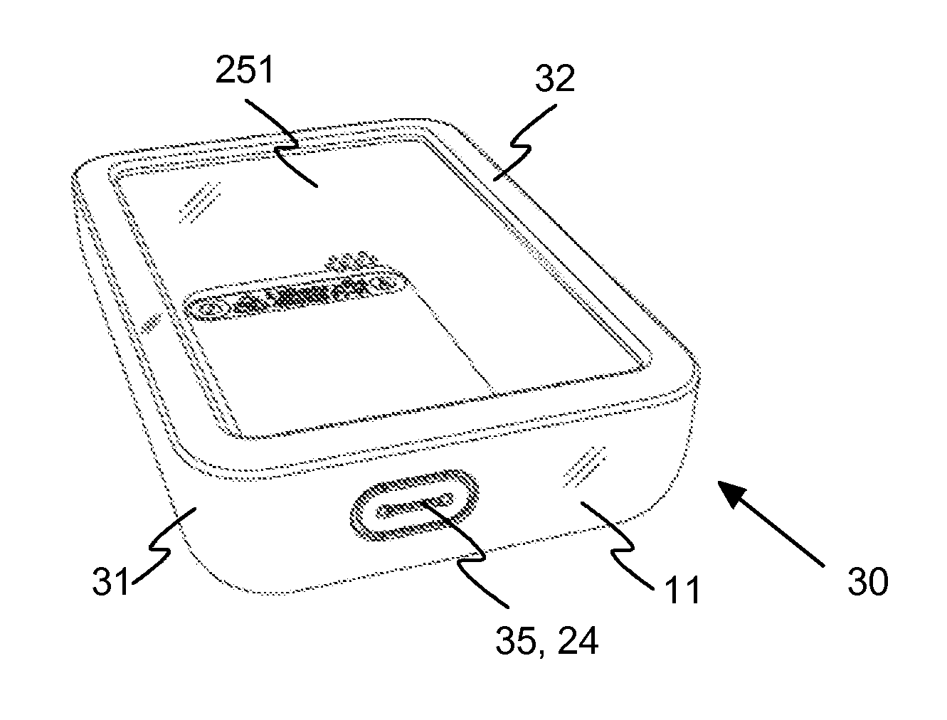 Portable device assembly for measuring blood samples and a device cover