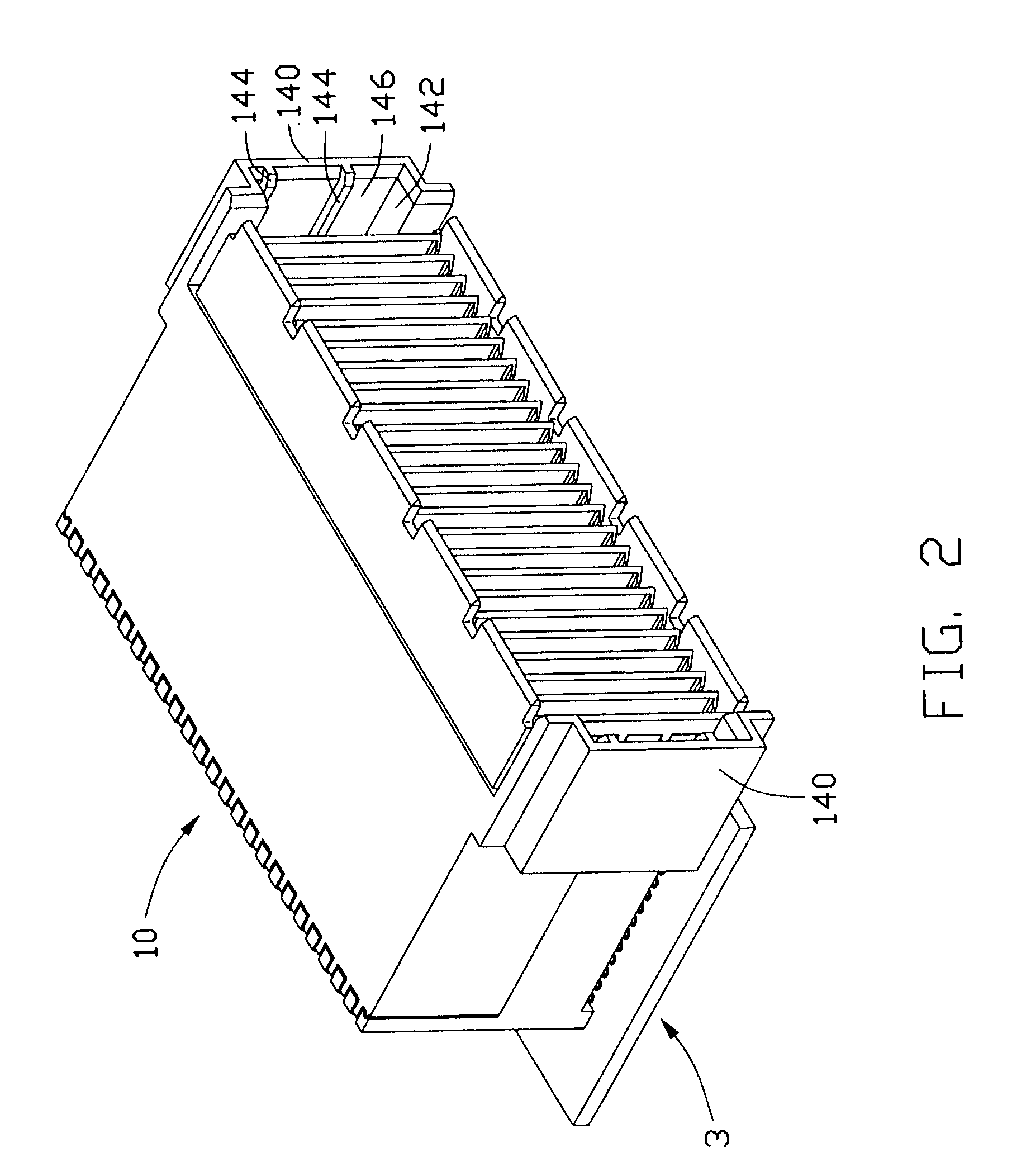 Electrical connector assembly having improved guiding means