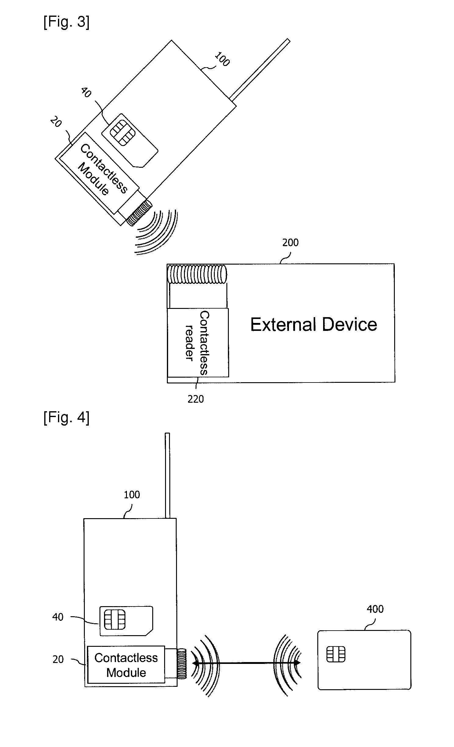 Mobile terminal and method for providing enhanced contactless communication using contactless module