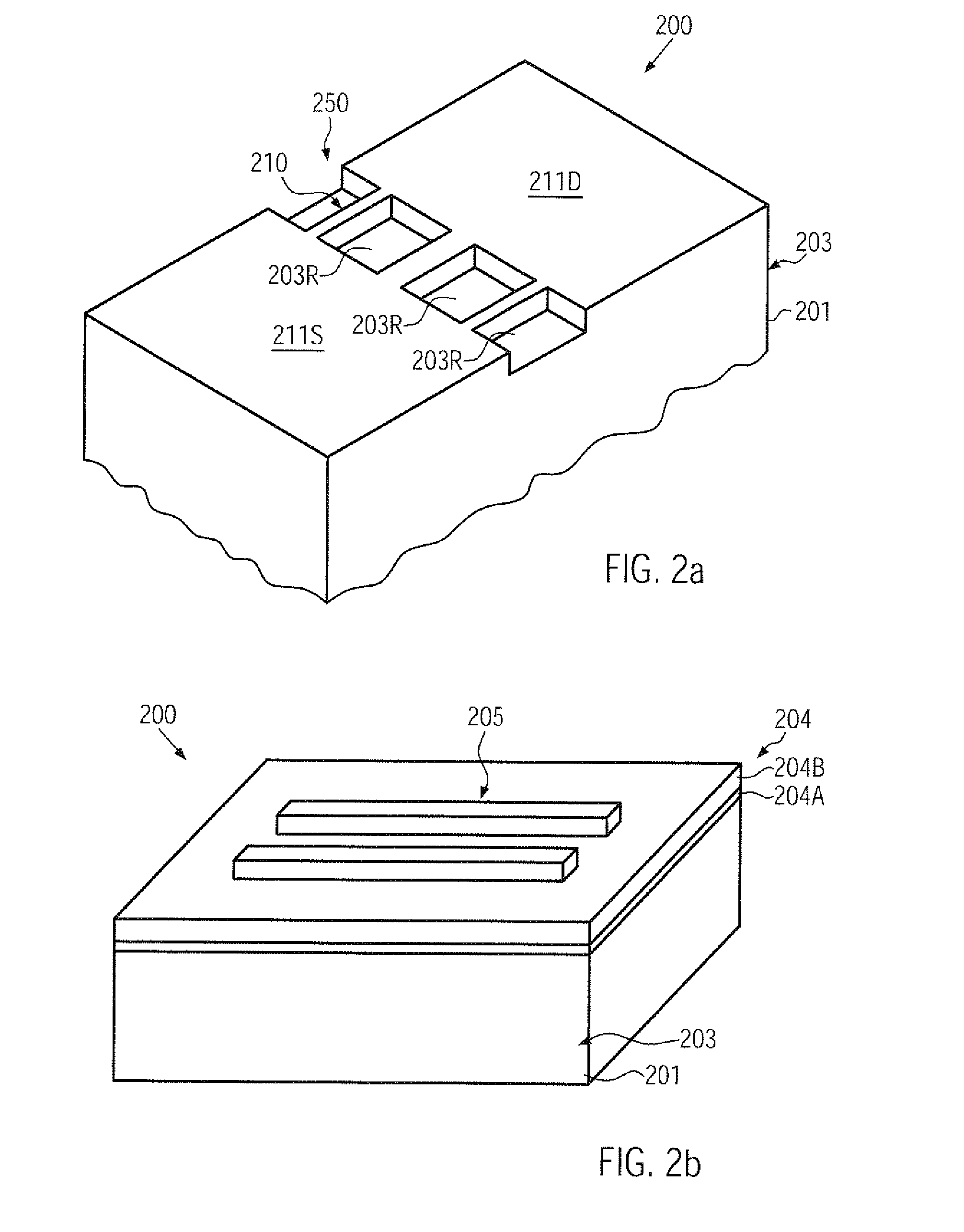 Method for forming double gate and tri-gate transistors on a bulk substrate