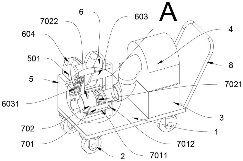 Garbage sweeping mechanical structure based on low-carbon environment-friendly sweeper