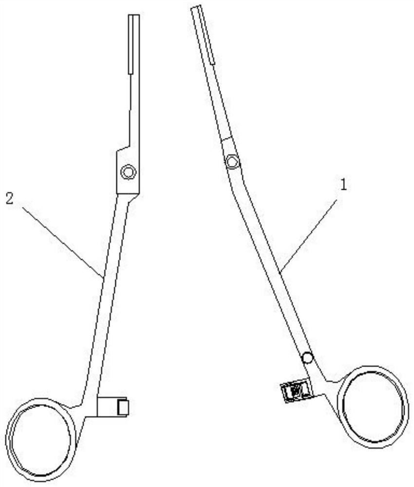 Haemostatic forceps with locking structure for general surgery department