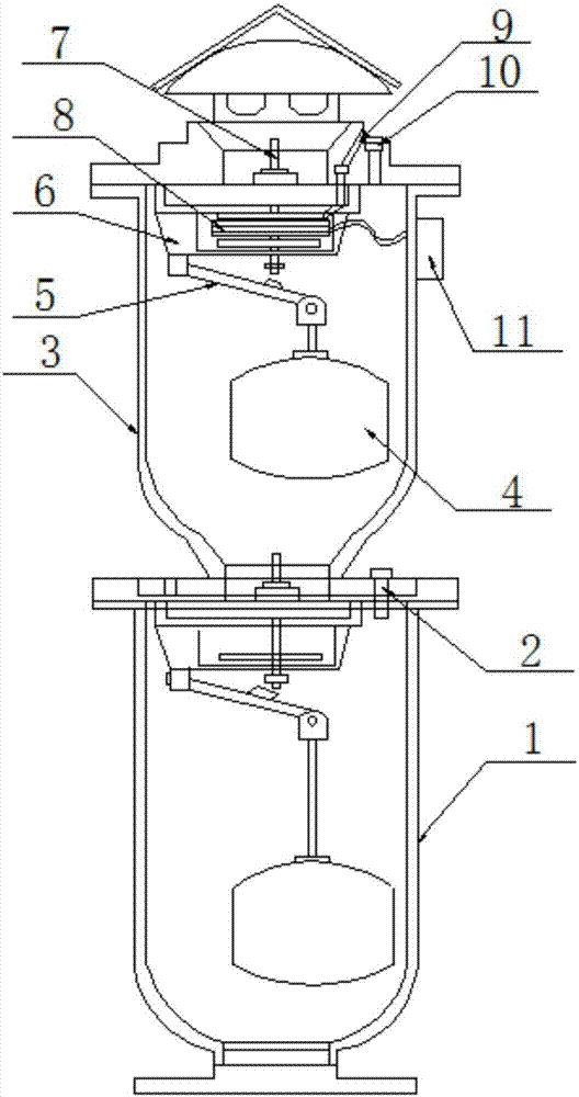 Sewage pipe network exhaust valve leakage protection system