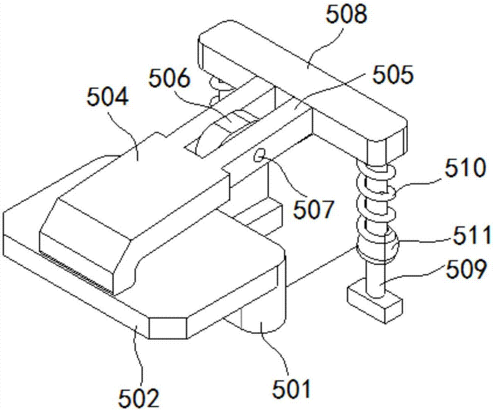 A sheet clamping device for laser cutting equipment