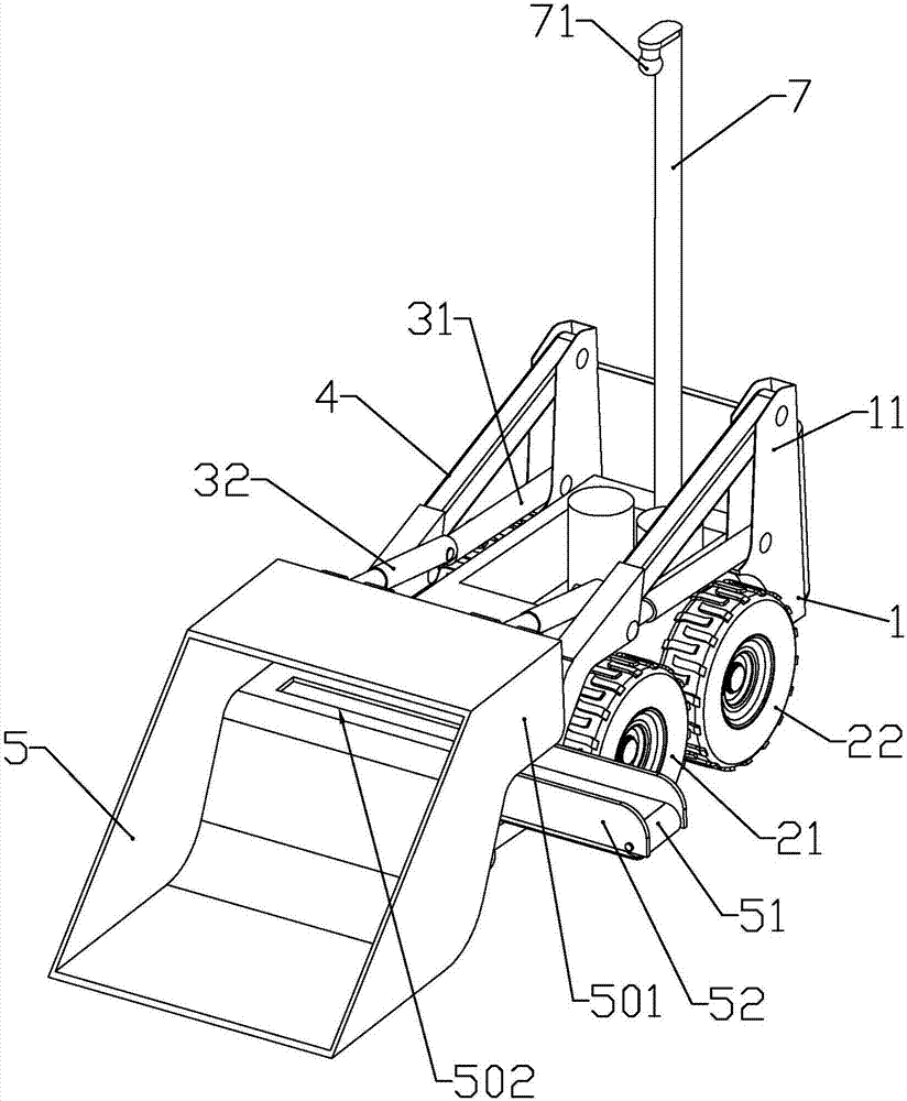 Forklift equipment special for flammable ice on surface of sea floor