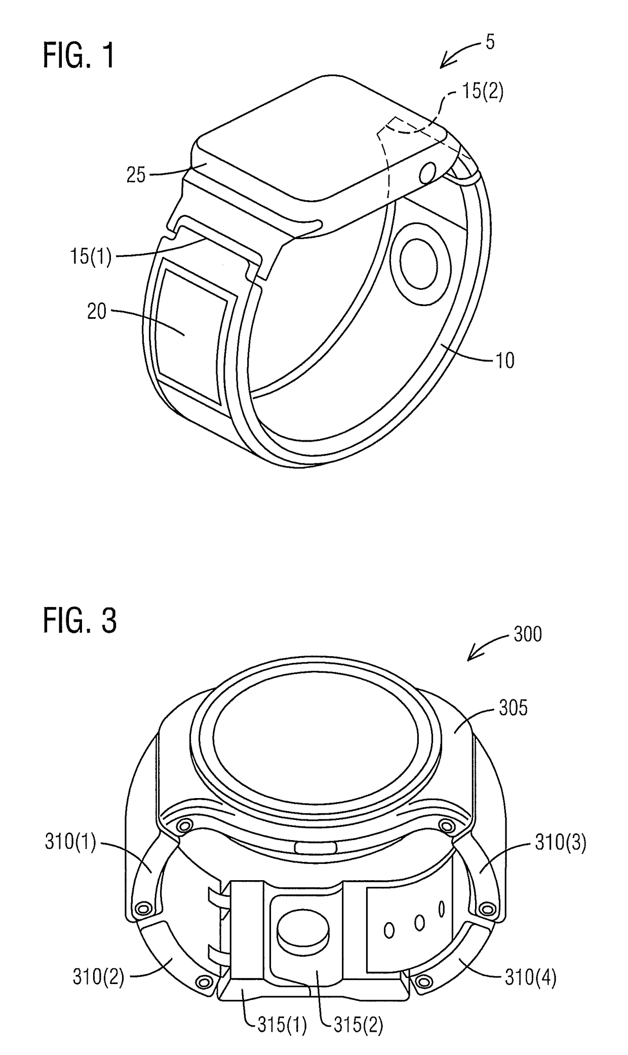 Wearable smart wriststrap or watchband with integrated smartwatch functionality