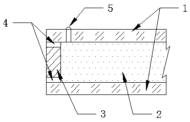 Composite glass internally provided with aerogel and preparation method thereof