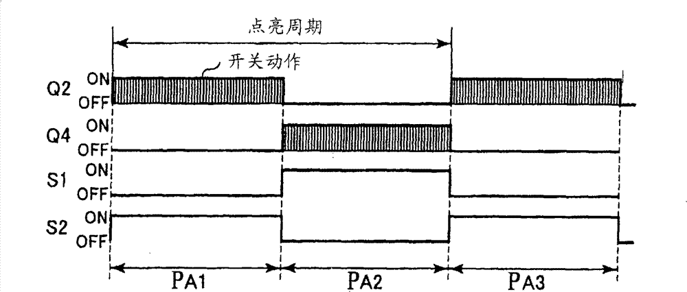 Discharge lamp lighting circuit