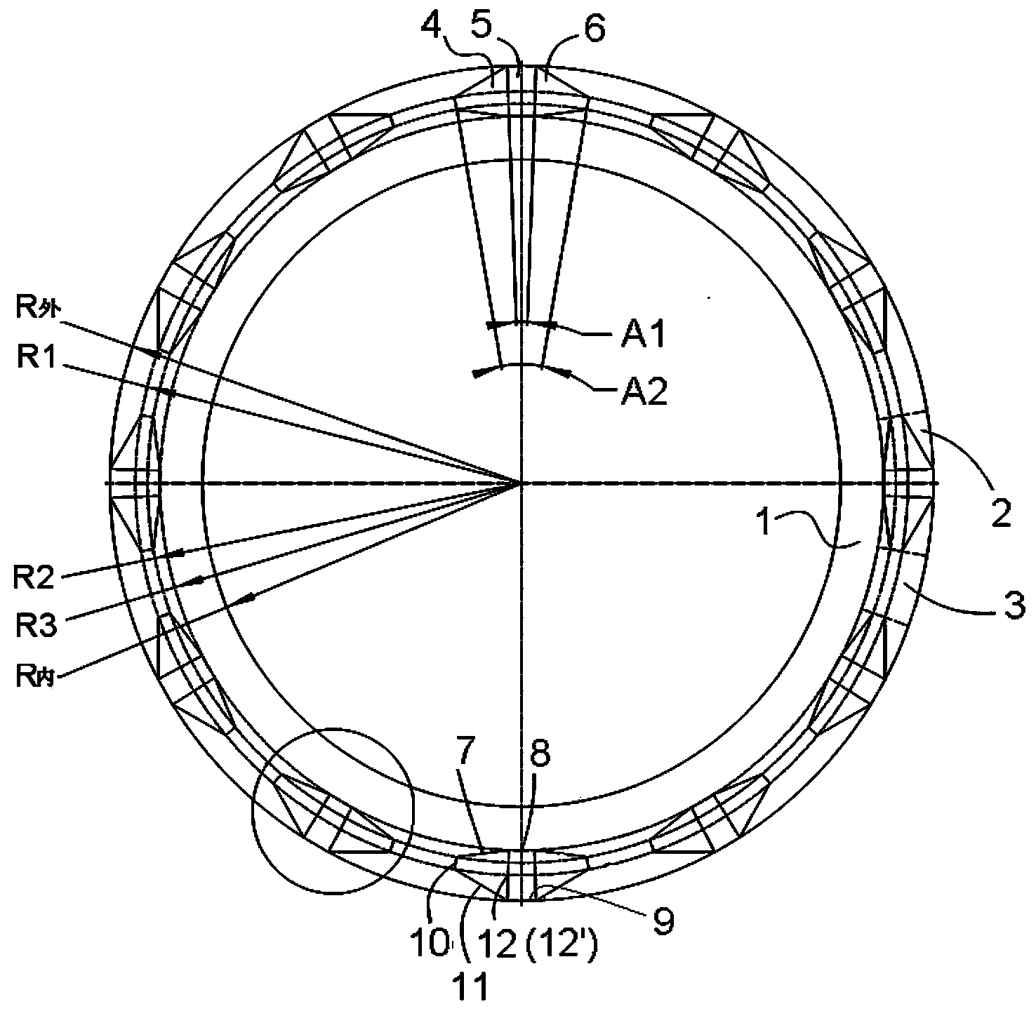 Non-contact mechanical seal ring with dual-rotating-direction hydrodynamic grooves