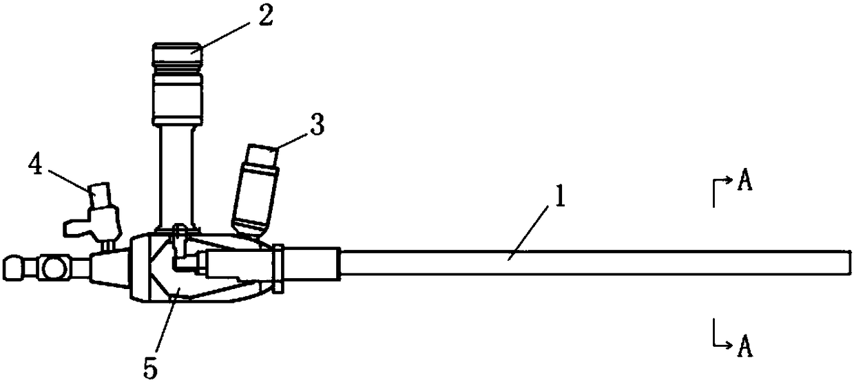 Working mirror carrying sensing probe