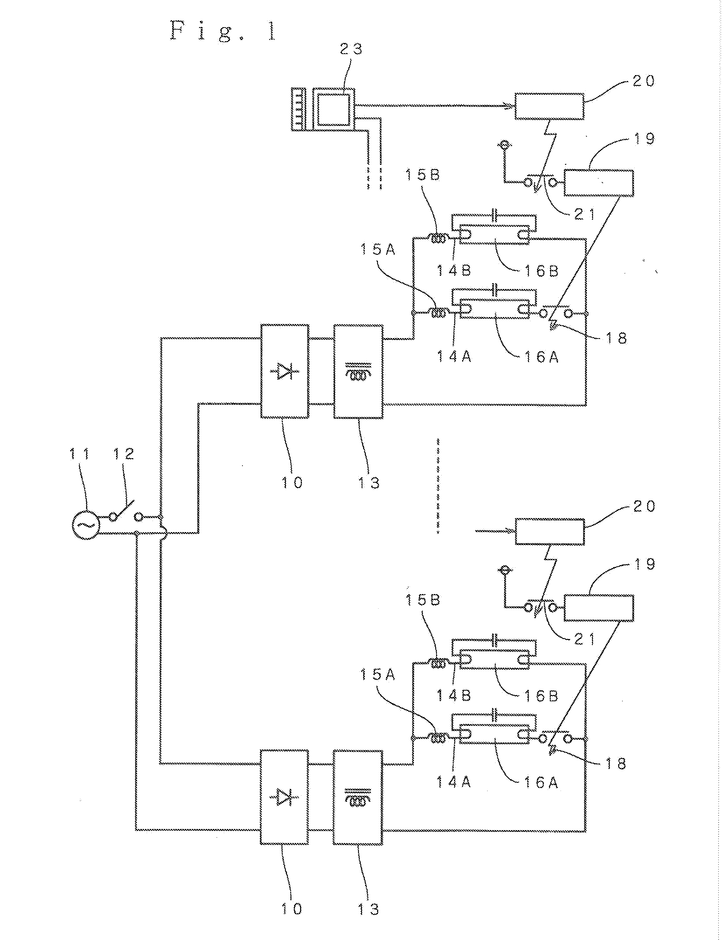 Fluorescent lamp appliance, and lighting control apparatus of fluorescent lamp appliance