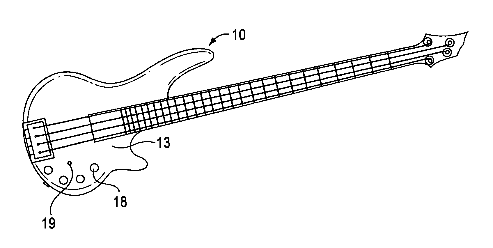 Interchangable pre amp module for an electronic string instrument