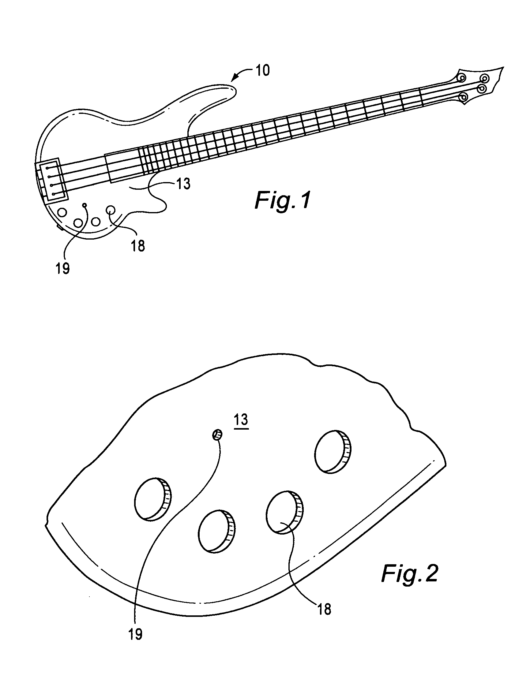 Interchangable pre amp module for an electronic string instrument