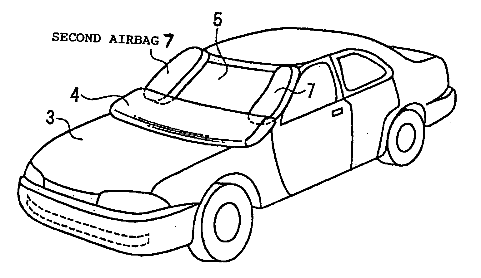 Protecting device for a pedestrian or the like