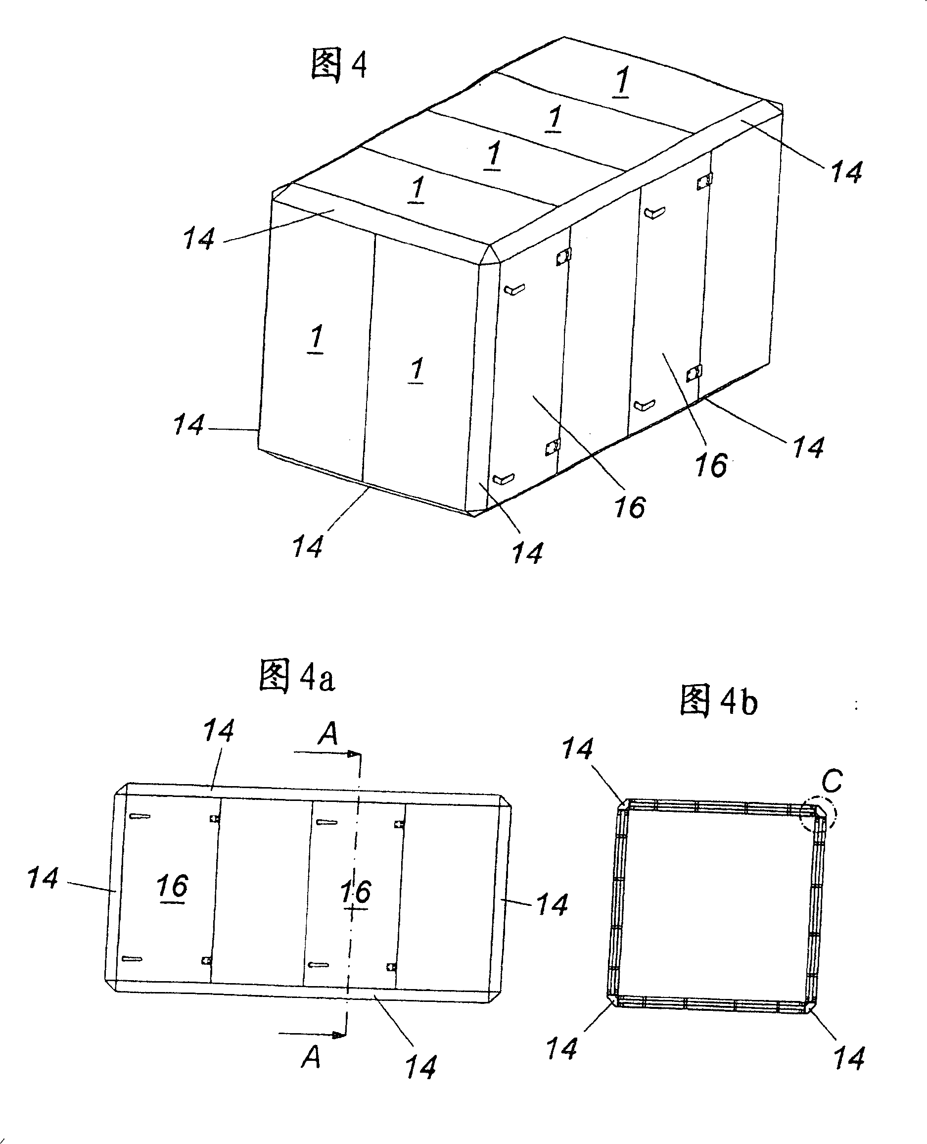 Panel for modular housing construction in particular of ventilating and air conditioning plants