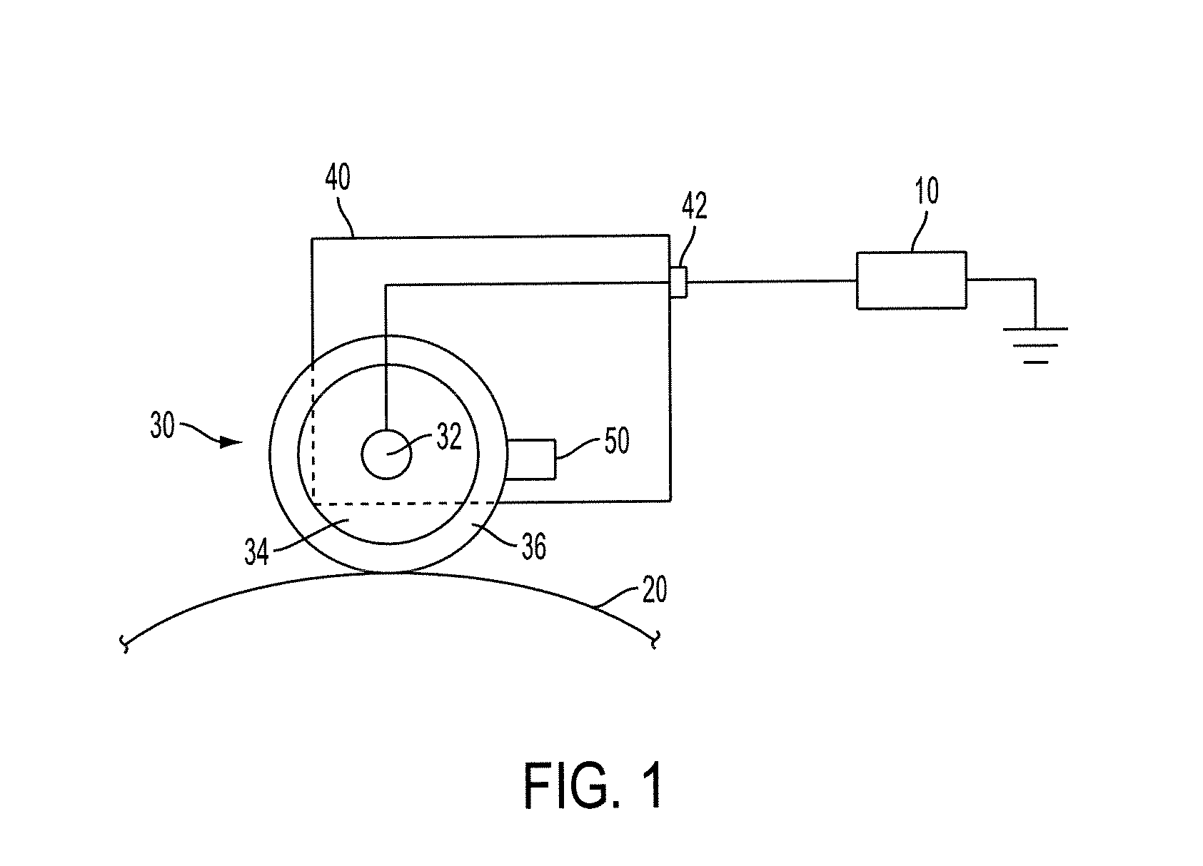 Bias charge roller comprising overcoat layer