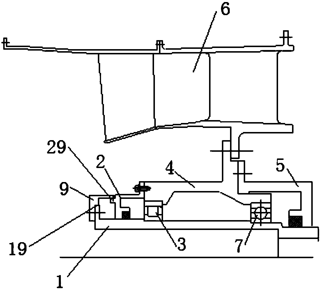 A method for installing an engine rotor shaft, a connecting ring and a blocking cover