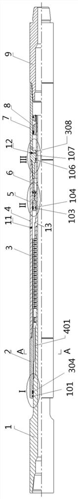 Twisting pendulum low-pressure loss back pressure while drilling tool and its working method