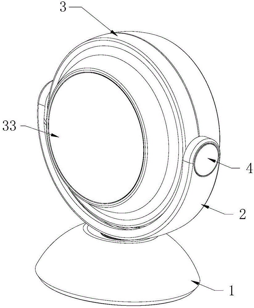 Rotary adjusting bracket structure and camera shooting instrument
