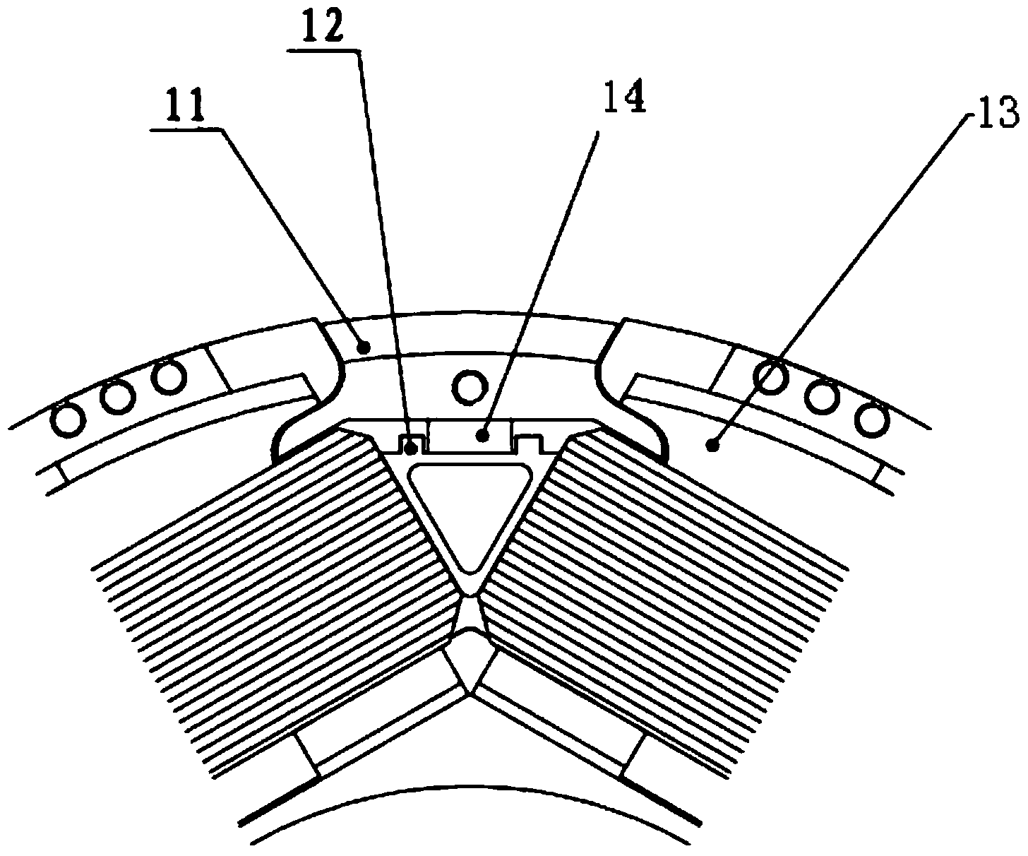 Aviation high-speed generator rotor structure