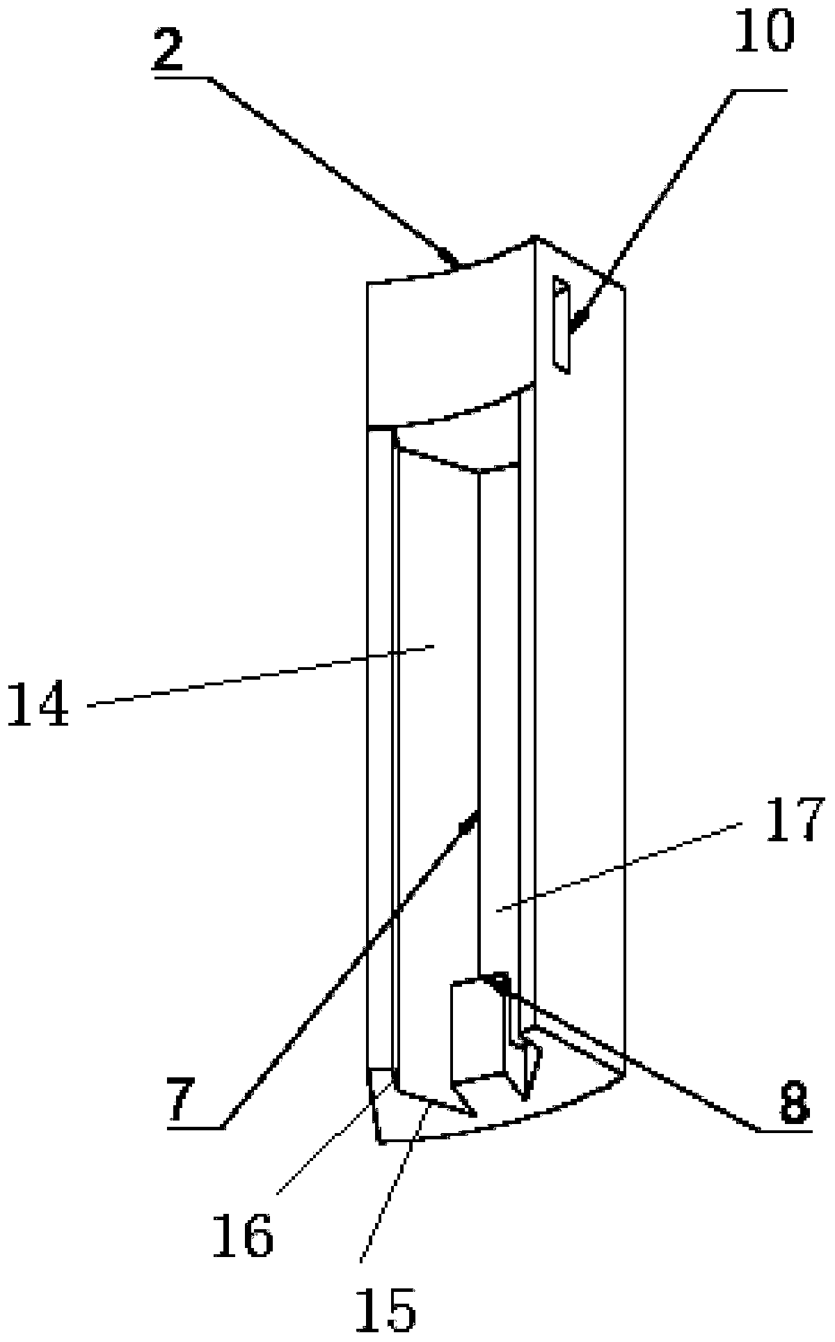 Online monitoring device for axial deformation of non-metal gathering and transportation pipeline