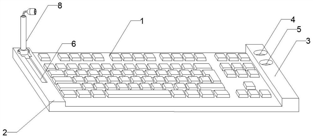 Multifunctional dust removal keyboard