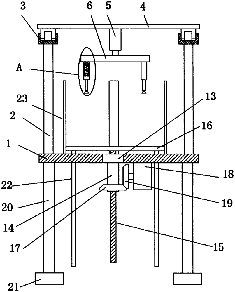 Adhesive film transfer mechanism of film film pasting machine