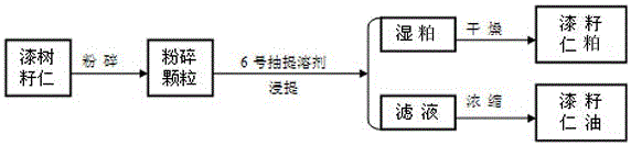 Pig feed containing lacquer tree seed meal