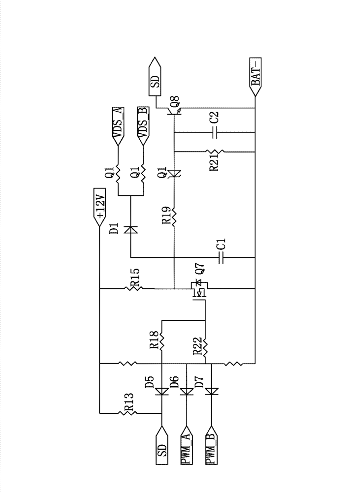 Overcurrent protection circuit of push-pull converter