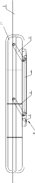 Setting structure of guardrail of medical bed