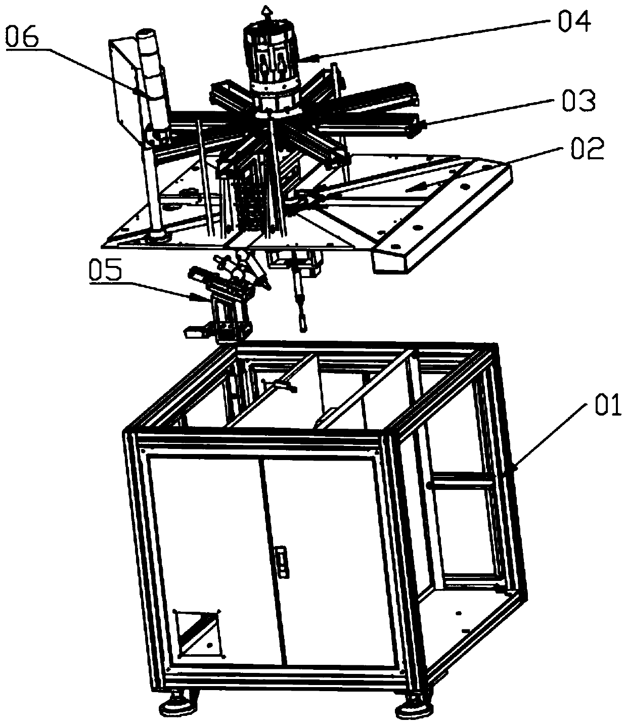 Automatic magnet feeding and assembling machine for nonmagnetic motor