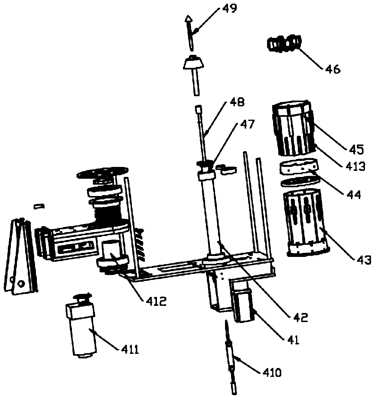 Automatic magnet feeding and assembling machine for nonmagnetic motor