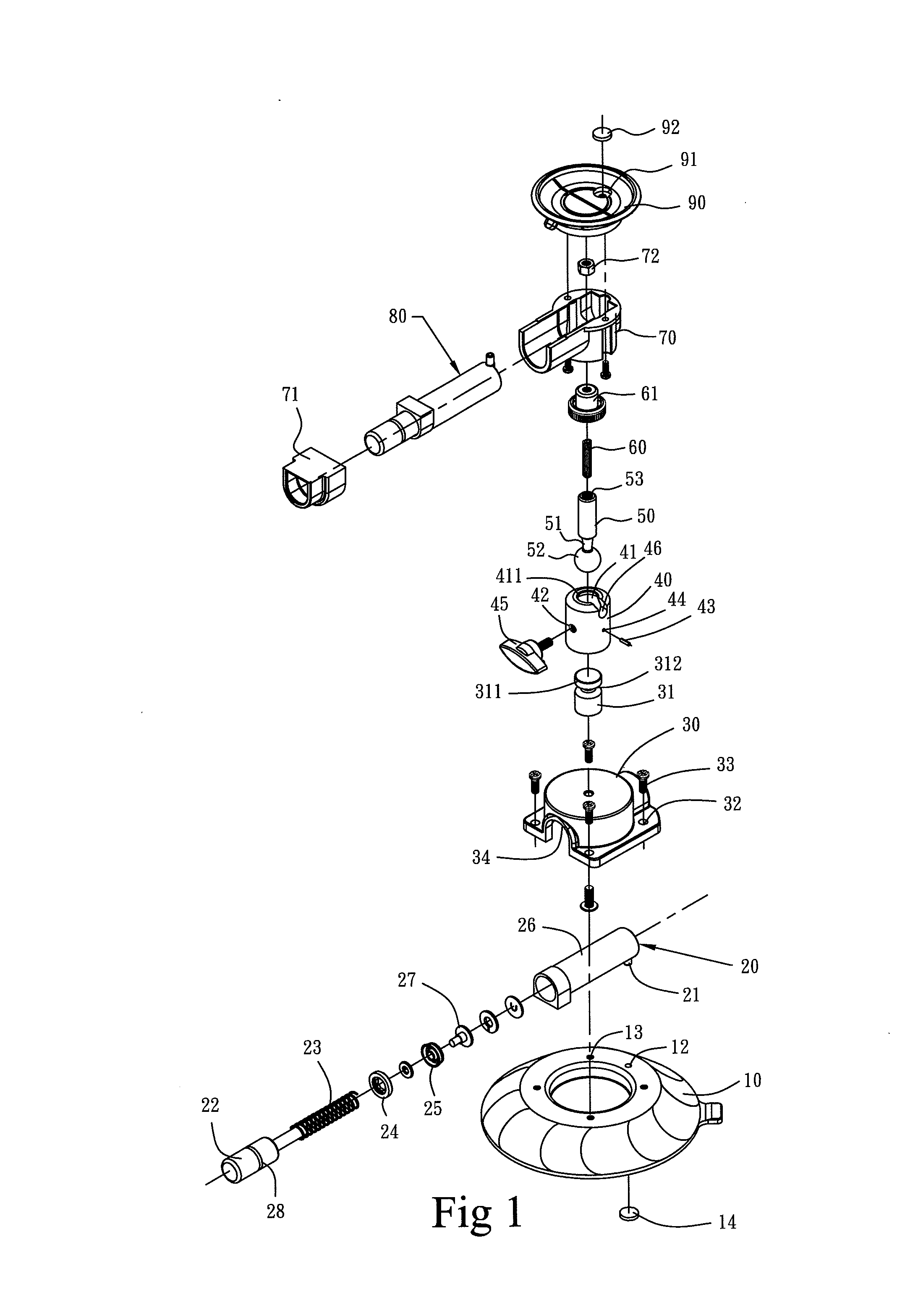 Omni-direction rotatable dual-cup suction device